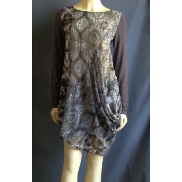 Ronen Chen Sheer Asymmetrical Dress 6 - Picture 1 of 8